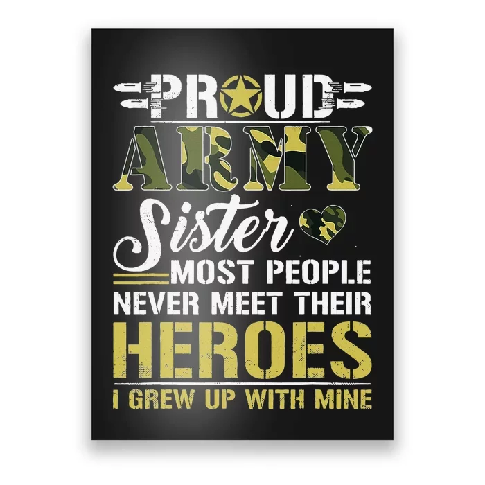 Proud Army Sister Poster