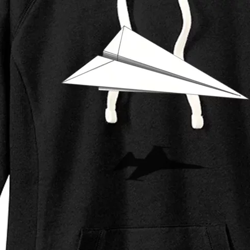 Paper Airplane Shadow Fgift16 Fighting Falcon Gift Women's Fleece Hoodie