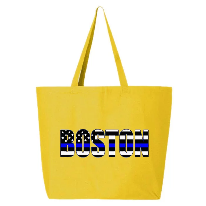 Protect And Serve In Boston Police Flag Pd 25L Jumbo Tote