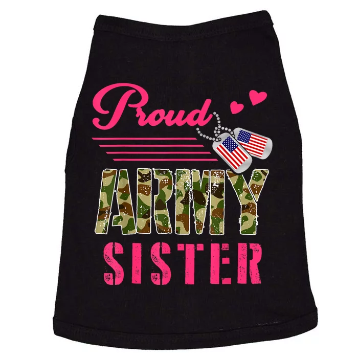 Proud Army Sister Military Camo Dog Tag Best Friend Solider Doggie Tank