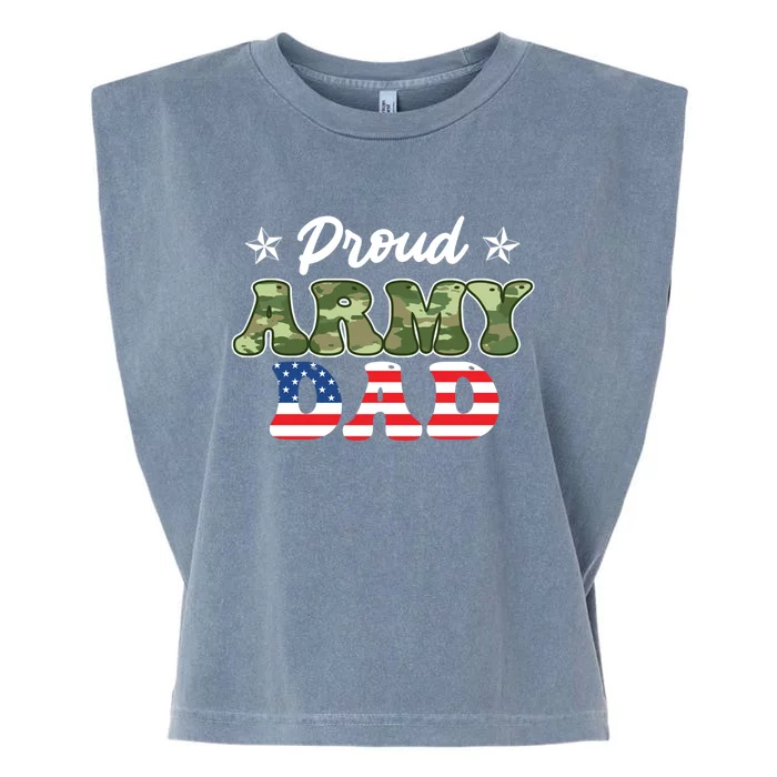 Proud Ardad Soldiers Father Military Fan I Love The Army Cool Gift Garment-Dyed Women's Muscle Tee