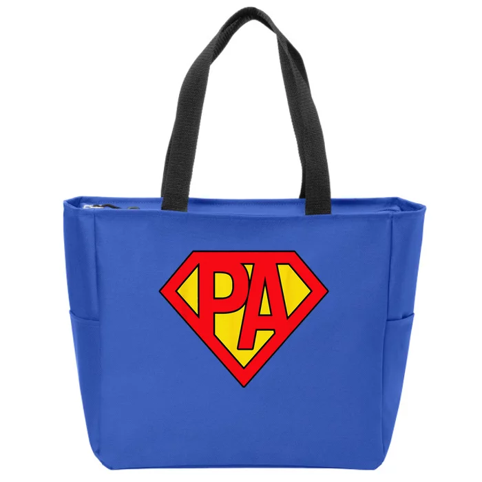 Physician Assistant SuperHero PA Costume Halloween Gifts Zip Tote Bag