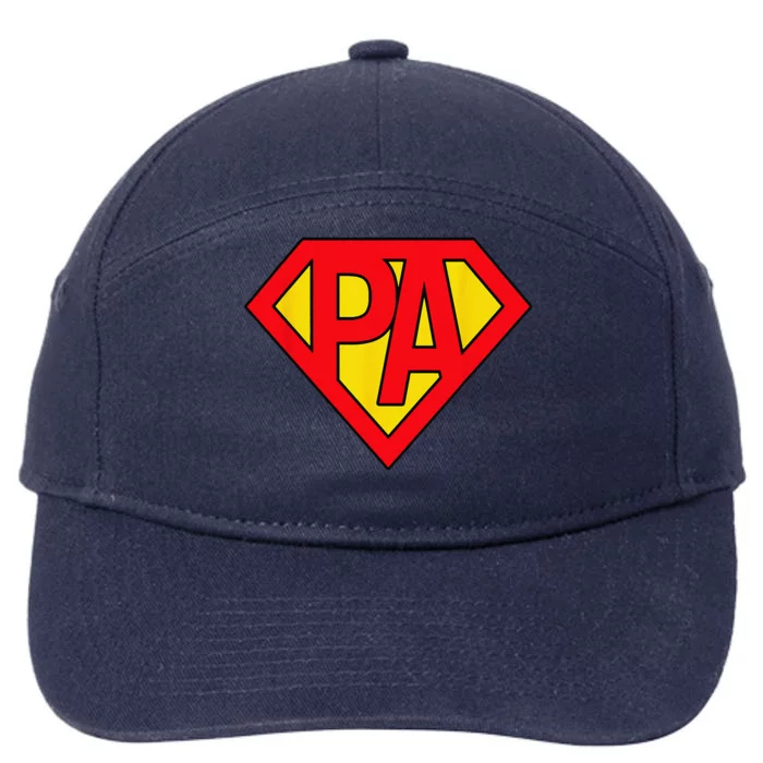 Physician Assistant SuperHero PA Costume Halloween Gifts 7-Panel Snapback Hat