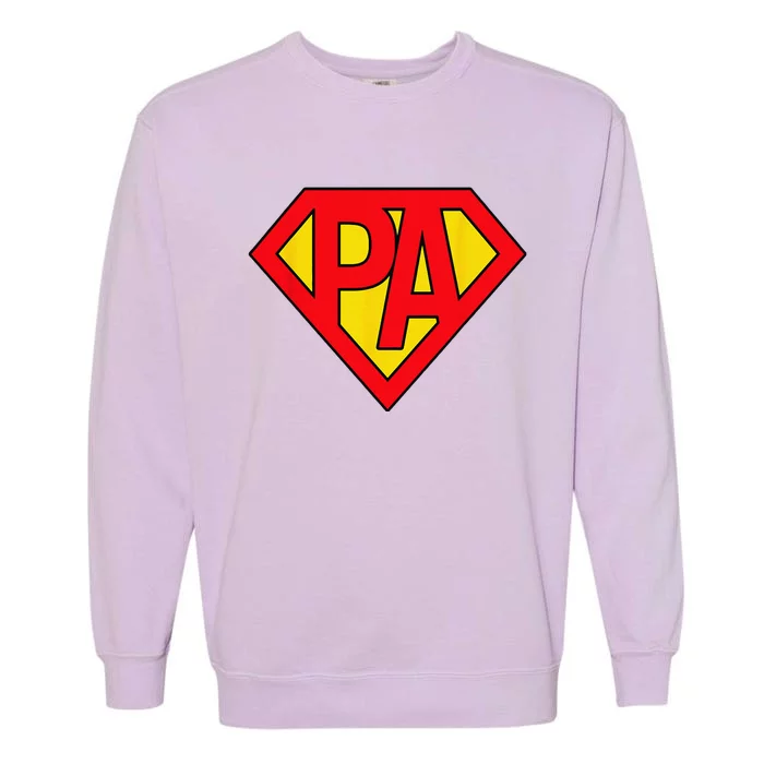 Physician Assistant SuperHero PA Costume Halloween Gifts Garment-Dyed Sweatshirt