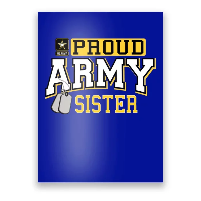 Proud Army Sister Gift Military Pride Gift Poster