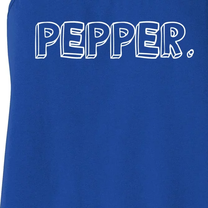 Pepper And Salt Pepper Costume Couple Matching Gift Women's Racerback Tank