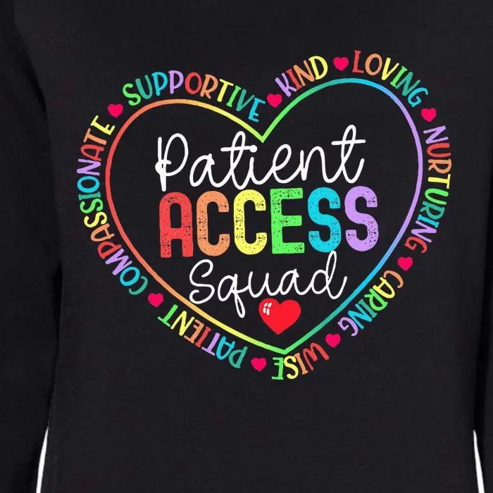 Patient Access Squad Specialist Rainbow Appreciation Womens California Wash Sweatshirt