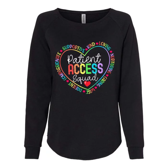 Patient Access Squad Specialist Rainbow Appreciation Womens California Wash Sweatshirt