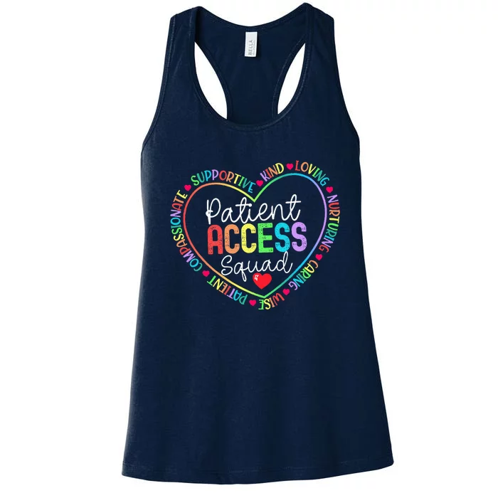 Patient Access Squad Specialist Rainbow Appreciation Women's Racerback Tank