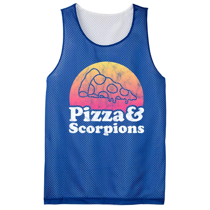 Pizza And Scorpions Or Scorpion Gift Mesh Reversible Basketball Jersey Tank