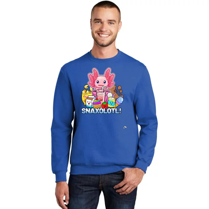 Pet Axolotl Snaxolotl Cute Snacks Funny Kawaii Sweatshirt