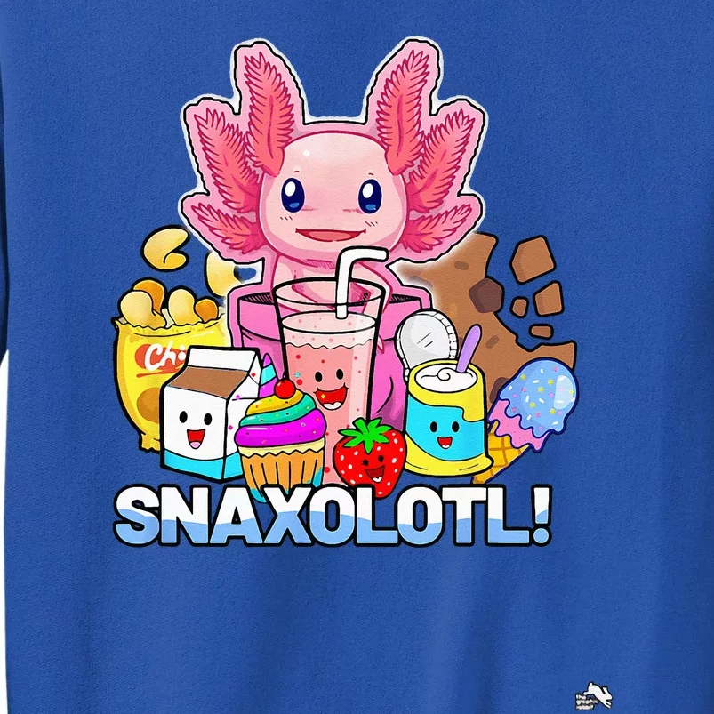 Pet Axolotl Snaxolotl Cute Snacks Funny Kawaii Sweatshirt