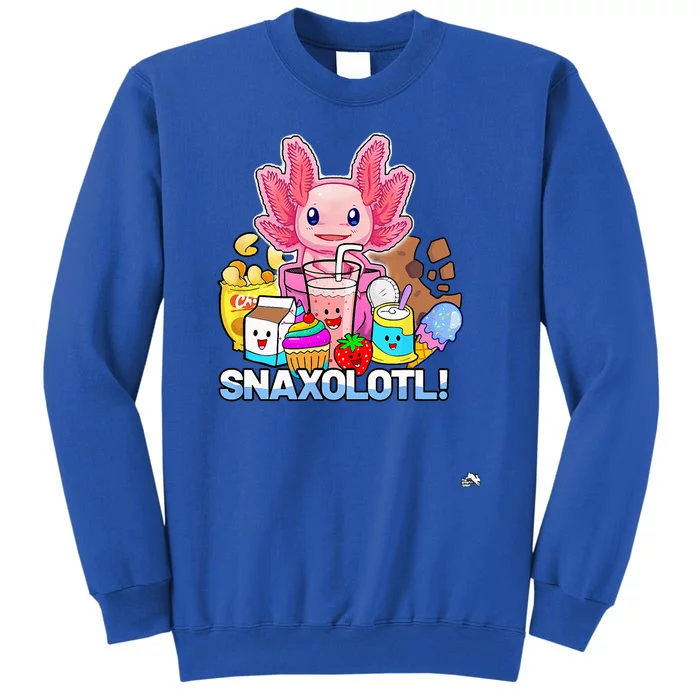 Pet Axolotl Snaxolotl Cute Snacks Funny Kawaii Sweatshirt