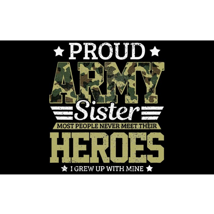 Proud Army Sister Military Soldier Brother Pride Gift Bumper Sticker