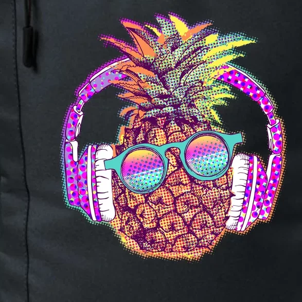 Pop Art Summer Time Headphones Pineapple Daily Commute Backpack