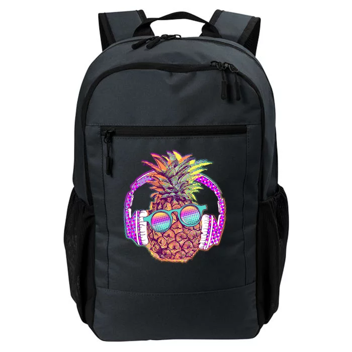 Pop Art Summer Time Headphones Pineapple Daily Commute Backpack