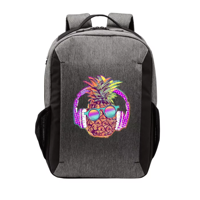 Pop Art Summer Time Headphones Pineapple Vector Backpack