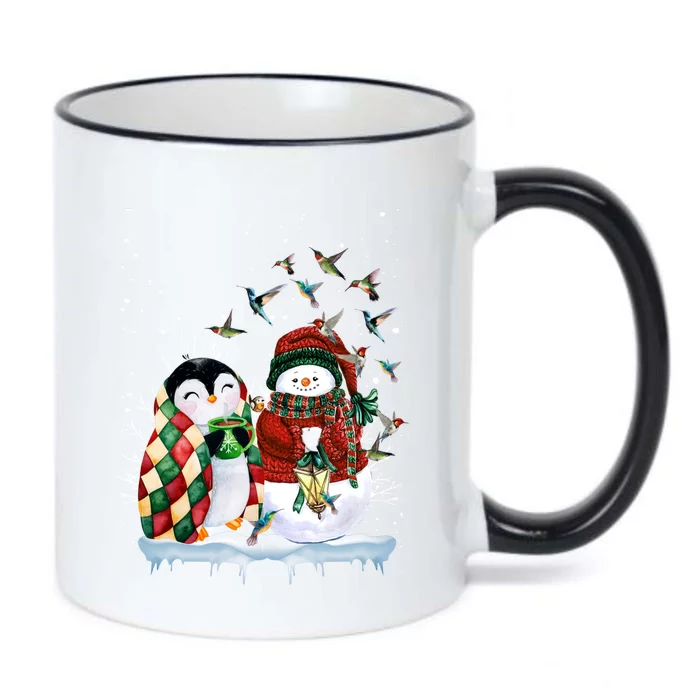 Penguin And Snow Merry Christmas Penguin Lover Meaningful Gift Black Color Changing Mug