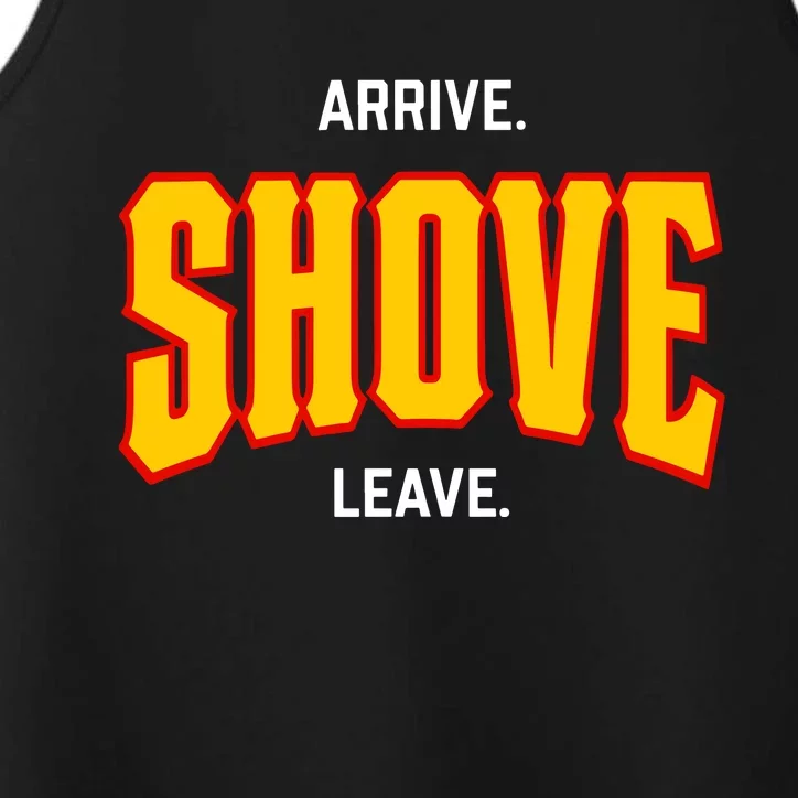 Pittsburgh Arrive Shove Leave Performance Tank