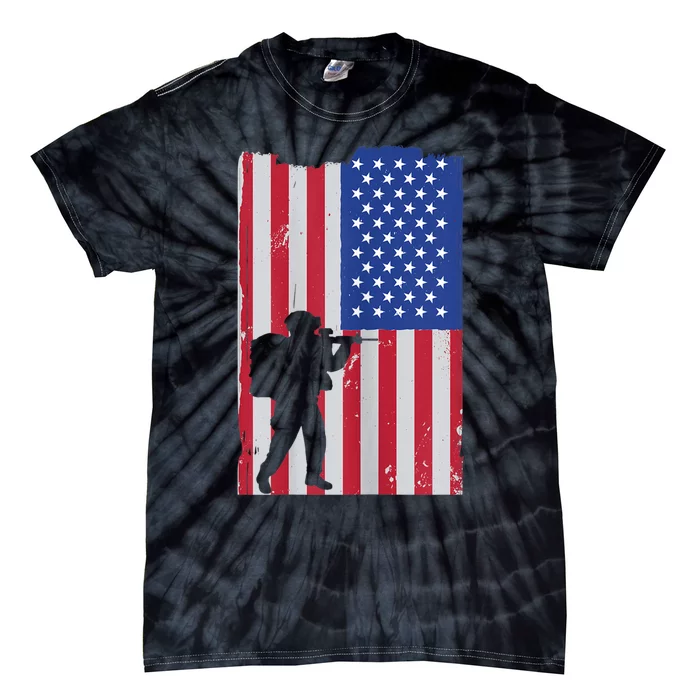 Patriot American Soldier Tie-Dye T-Shirt