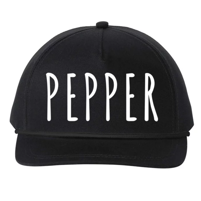 Pepper And Salt Carnival Halloween Costume Gift Snapback Five-Panel Rope Hat