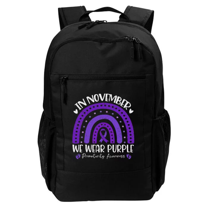 Prematurity Awareness Support In November We Wear Purple Daily Commute Backpack