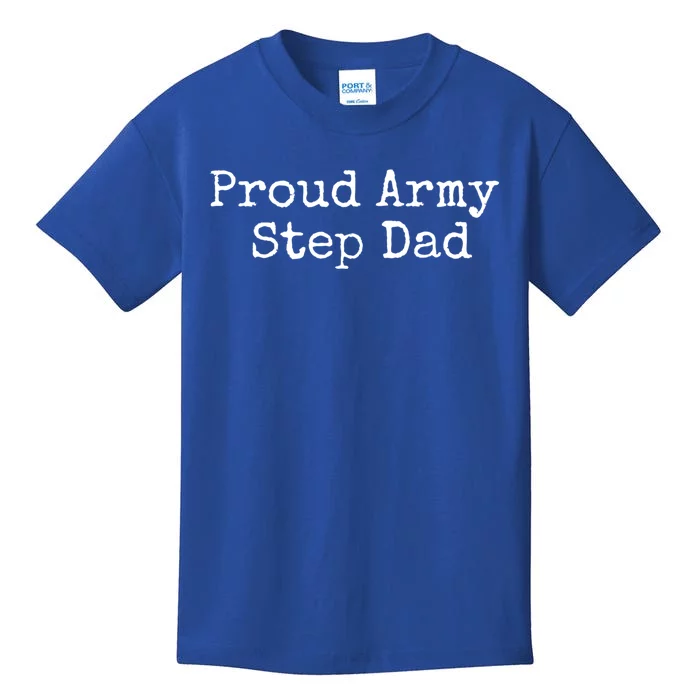 Proud Army Step Dad Gift Kids T-Shirt