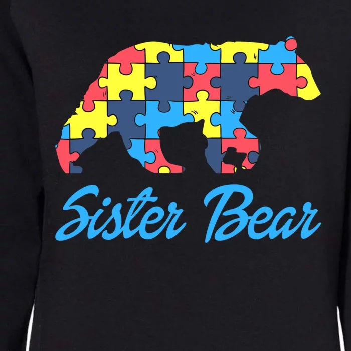 Proud Autism Sister Awareness Support Cute Gift Womens California Wash Sweatshirt