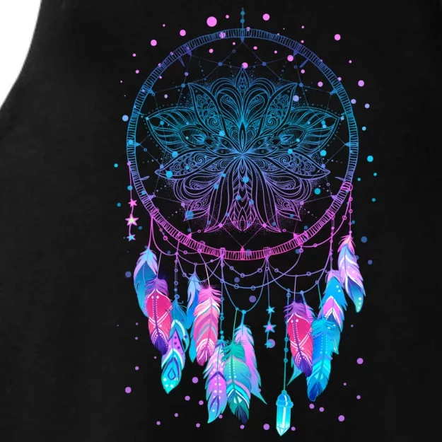 Pastel Dream Catcher Ladies Tri-Blend Wicking Tank