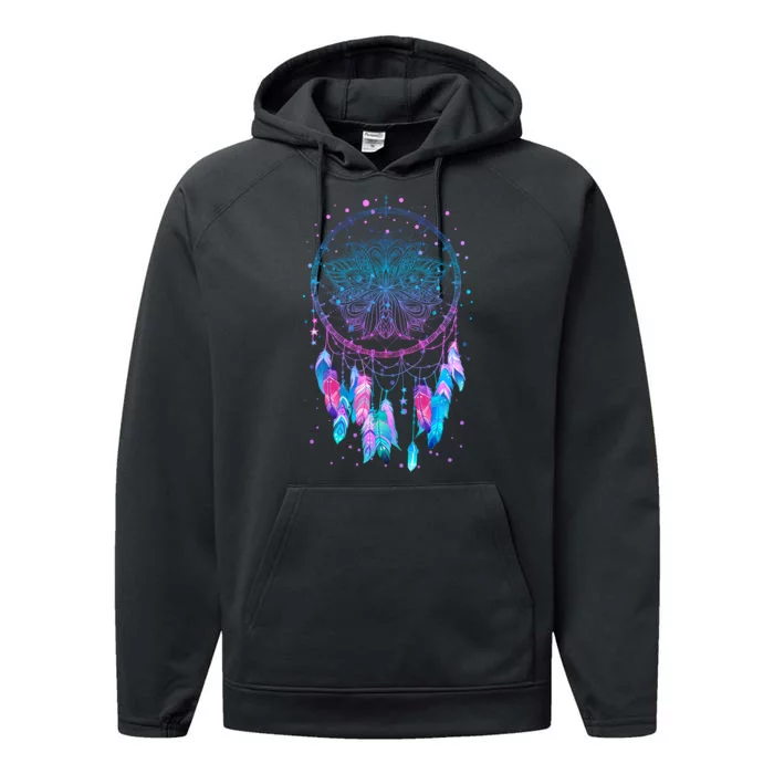 Pastel Dream Catcher Performance Fleece Hoodie