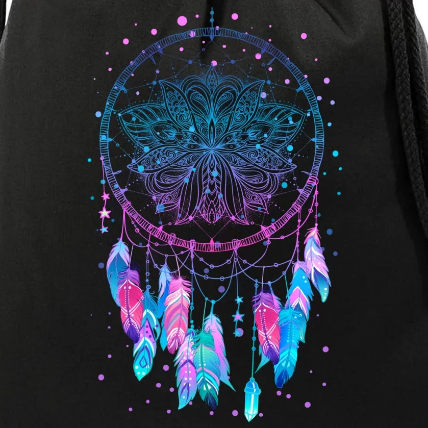 Pastel Dream Catcher Drawstring Bag