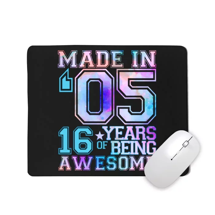 Pastel Made In '05 2005 16 Years of Being Awesome Birthday Mousepad