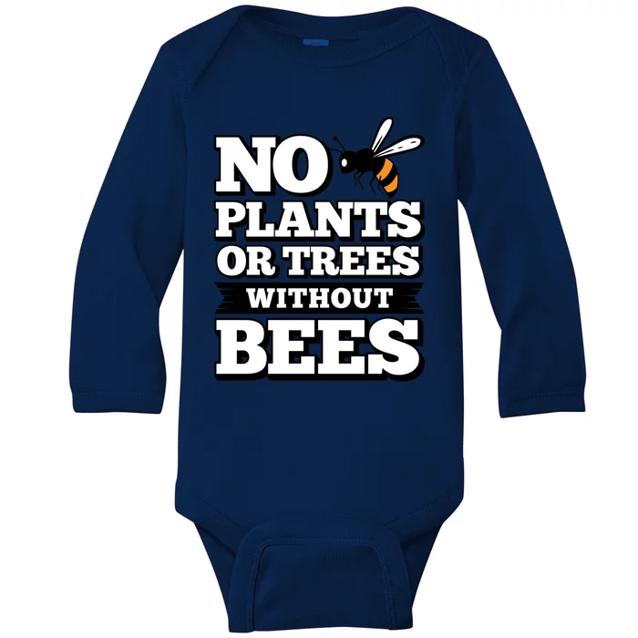 Plants And Trees Beekeeper Save The Bees Bee Lovers Gift Baby Long Sleeve Bodysuit