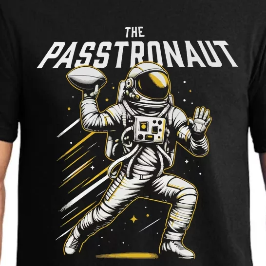 Passtronaut Astronaut Throwing A Football Pajama Set