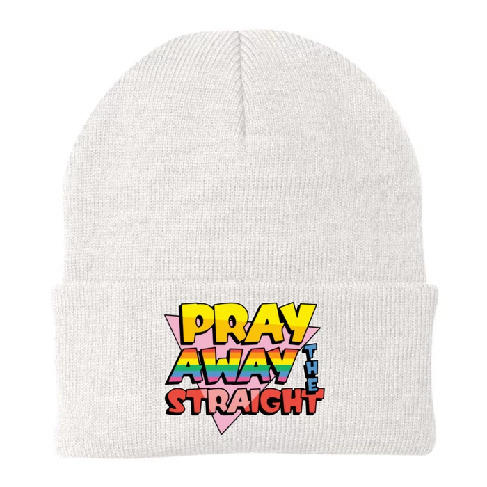 Pray Away The Straight Funny Knit Cap Winter Beanie