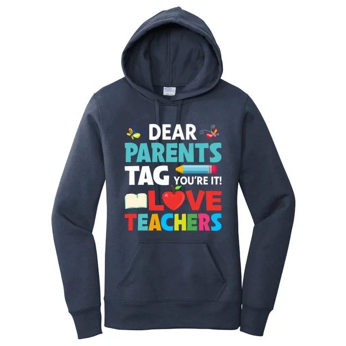 Parents And Teachers Back To School Women's Pullover Hoodie