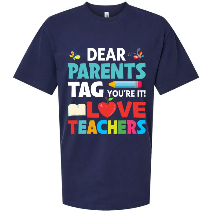 Parents And Teachers Back To School Sueded Cloud Jersey T-Shirt