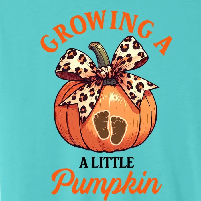 Pregnancy Announcement Thanksgiving Growing Little A Pumpkin ChromaSoft Performance T-Shirt