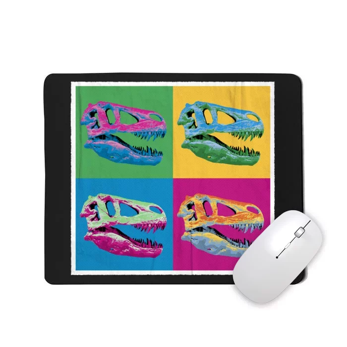 Pop Art TRex Skeleton Tyrannosaurus Rex Mousepad