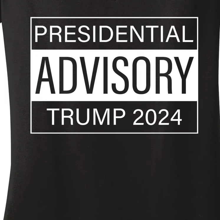 Presidential Advisory Trump 2024 Women's V-Neck T-Shirt