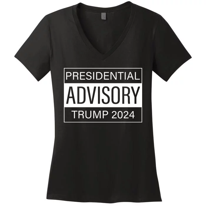 Presidential Advisory Trump 2024 Women's V-Neck T-Shirt