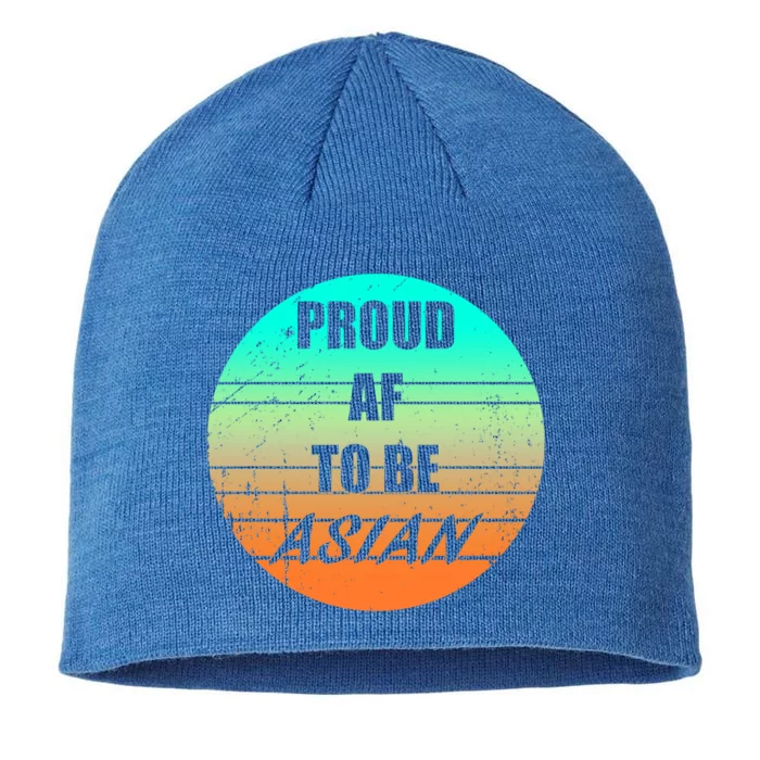 Proud Af To Be Asian American And Aapi Gift 8 1/2in Sustainable Knit Beanie