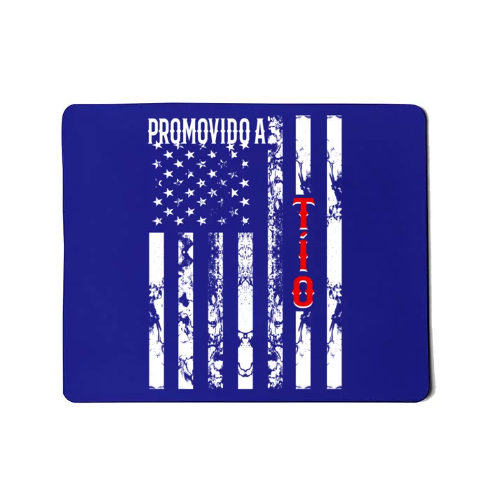 Promovido A Tio American Flag Spanish Uncle Announcet Gift Mousepad