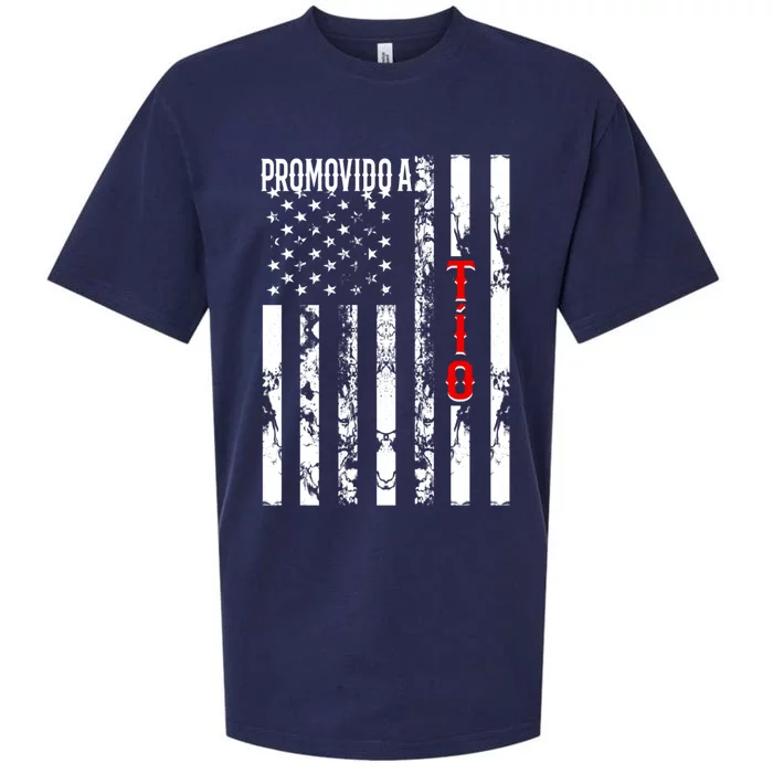 Promovido A Tio American Flag Spanish Uncle Announcet Gift Sueded Cloud Jersey T-Shirt