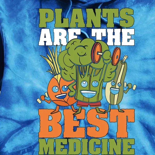 Plants Are The Best Vegan Lifestyle Vegetable Lover Veganism Gift Tie Dye Hoodie