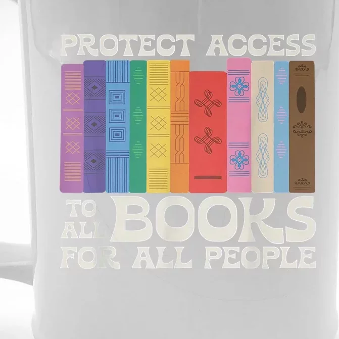 Protect Access To All Books For All People Funny Book Lover Front & Back Beer Stein