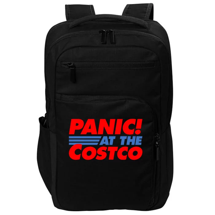 Panic At The Costco Funny Meme Impact Tech Backpack