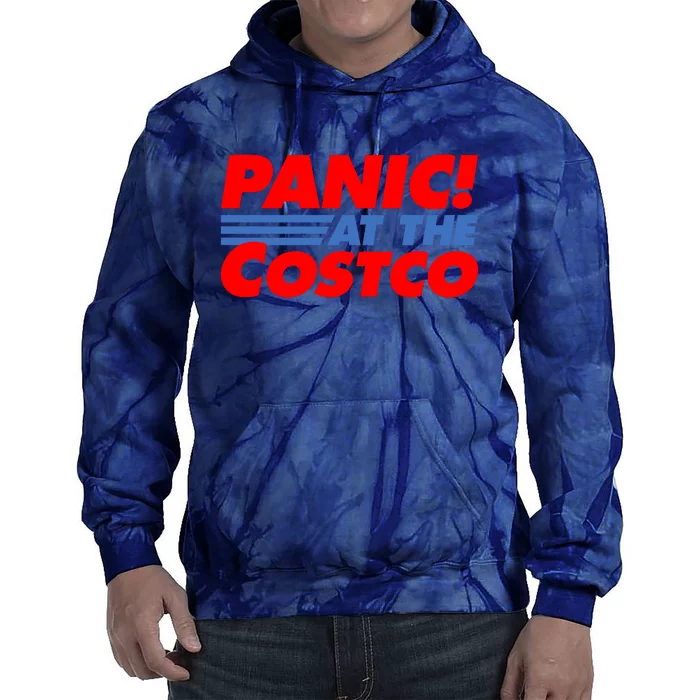 Panic At The Costco Funny Meme Tie Dye Hoodie