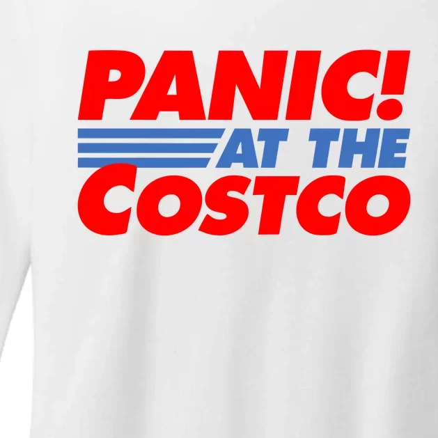 Panic At The Costco Funny Meme Womens CVC Long Sleeve Shirt