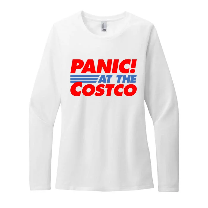 Panic At The Costco Funny Meme Womens CVC Long Sleeve Shirt